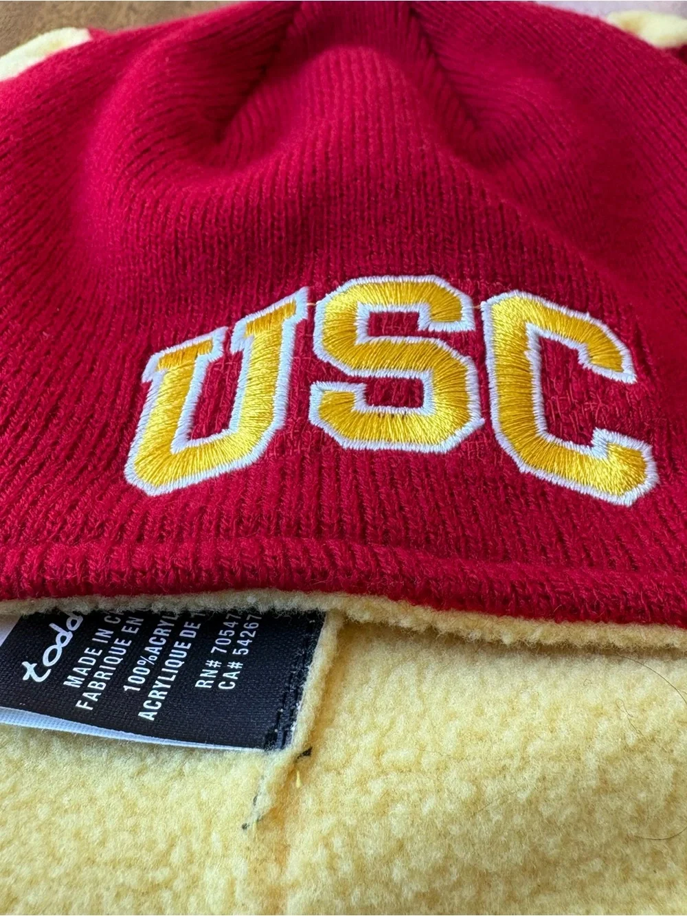 USC Trojans Toddler Ear‑Flap Beanie – One Size (Toddler)